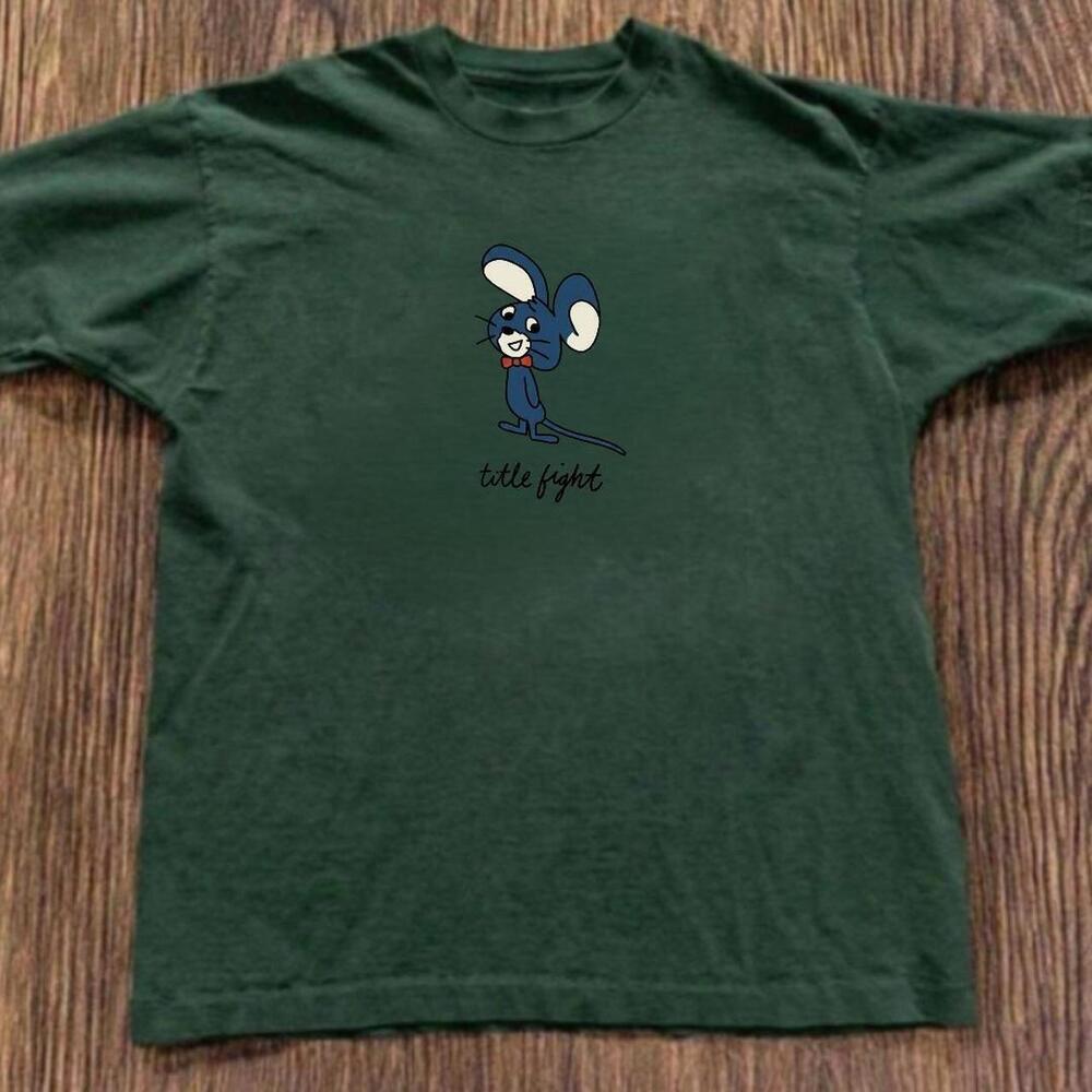 Gildan Men Green T-Shirt, Title Fight Green Tee